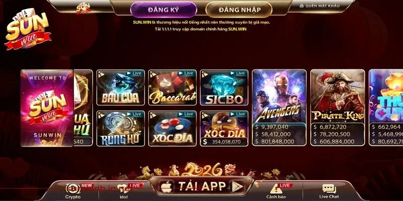 Khả năng truy cập nhanh chóng khi tải app Sunwin